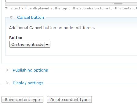 more node button administer